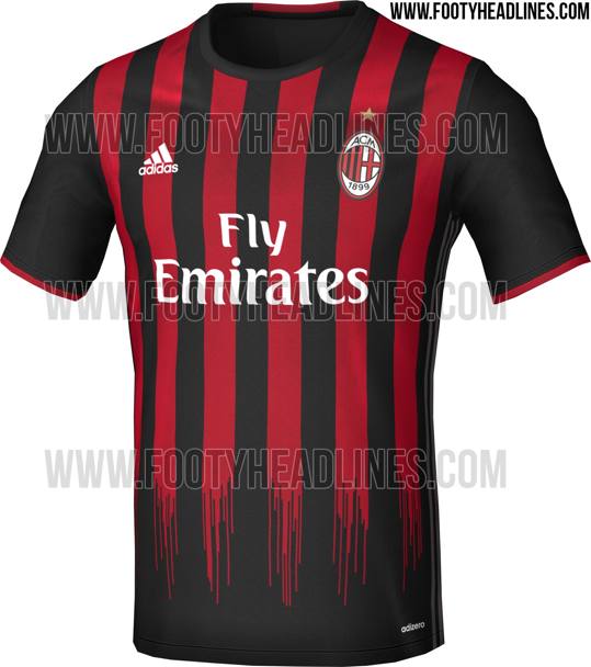 La prima maglia Milan